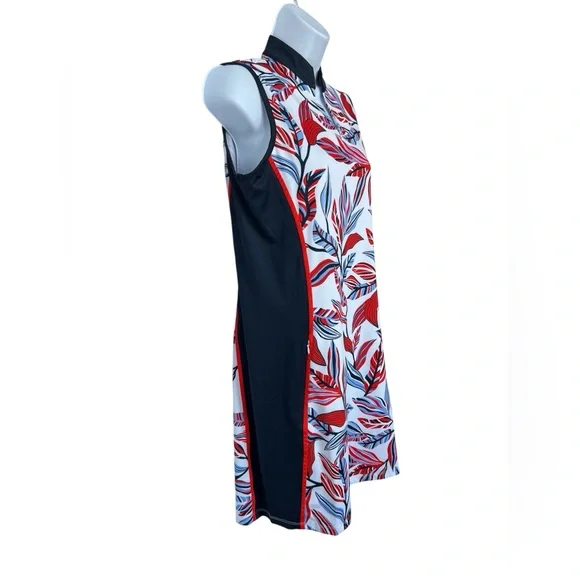 🆕 🍃 NWOT TAIL Activewear Lem Galleria Foliage Golf Dress | Women’s Small - Picture 3 of 9